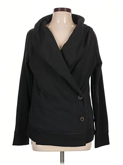 Pre-owned Eastern Mountain Sports Cardigan Sweater In Black