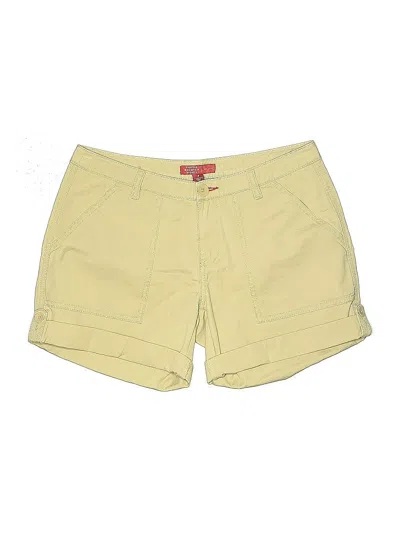 Pre-owned Eastern Mountain Sports Khaki Shorts In Yellow