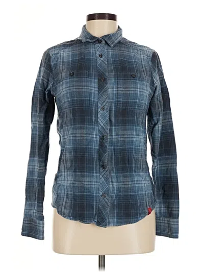 Pre-owned Eastern Mountain Sports Long Sleeve Button Down Shirt In Blue