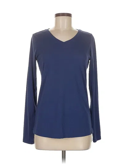 Pre-owned Eastern Mountain Sports Long Sleeve T-shirt In Blue