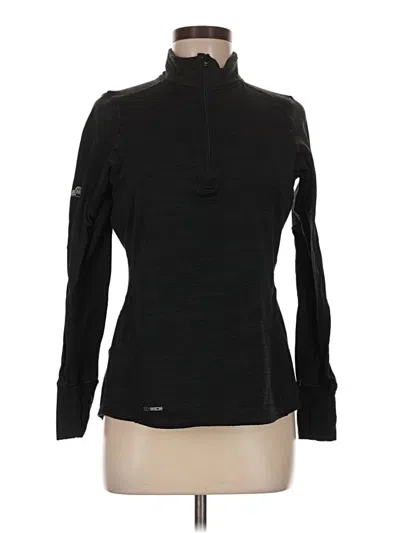 Pre-owned Eastern Mountain Sports Long Sleeve Top Black Turtleneck Tops