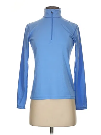 Pre-owned Eastern Mountain Sports Long Sleeve Top Blue Turtleneck Tops