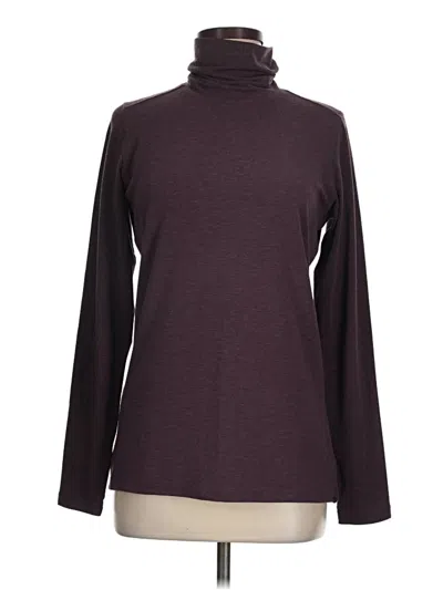 Pre-owned Eastern Mountain Sports Long Sleeve Turtleneck In Burgundy