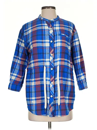 Pre-owned Eastern Mountain Sports Poncho In Blue