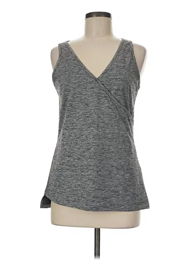 Pre-owned Eastern Mountain Sports Tank Top Gray V-neck Tops