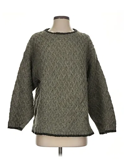 Pre-owned Eastern Mountain Sports Wool Pullover Sweater In Green
