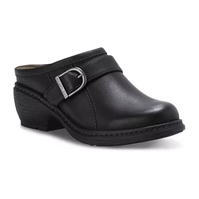 Eastland Cameron Womens Round Closed Toe Clogs In Black