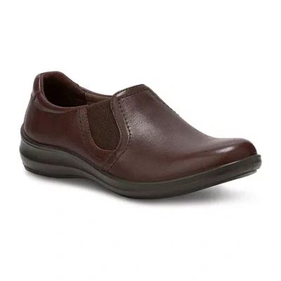 Eastland Fiddle Womens Round Closed Toe Slip-on Shoe In Brown