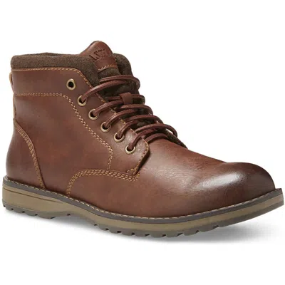 Eastland Finn Mens Faux Leather Memory Foam Chukka Boots In Multi
