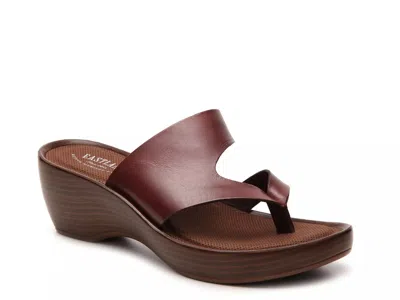 Eastland Laurel Wedge Sandal In Brown
