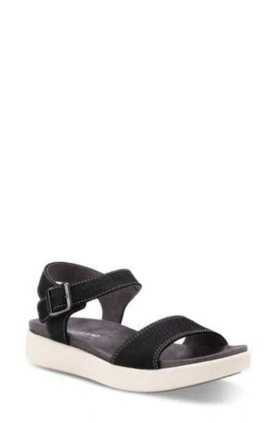 Eastland Longwood Ankle Strap Sandal In Black