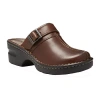 Eastland Mae Womens Closed Toe Clogs In Brown