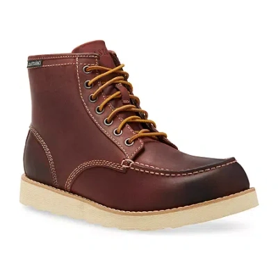 Eastland Mens Lumber Up Moc Toe Boot Flat Heel Chukka Boots In Brown
