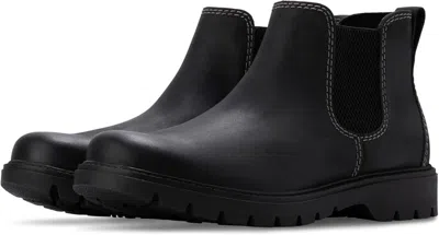 Eastland Norway Chelsea Men's Black Leather Pull-on Ankle Boots Gal1358