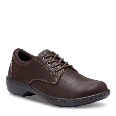 Eastland Pandora Womens Round Oxford Shoes In Brown