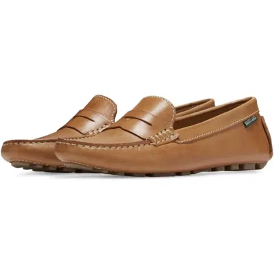 Eastland Patricia Penny Loafers Camel Leather Slip On Shoes Hawk036 In Brown