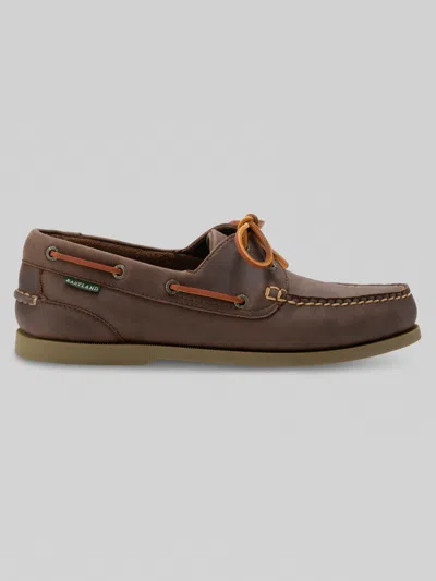 Eastland Seadog Leather Moc Toe Boat Shoes In Brown