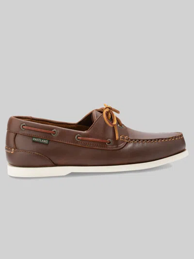 Eastland Seadog Leather Moc Toe Boat Shoes In Brown