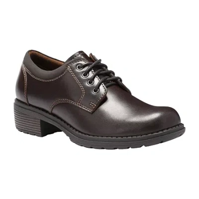 Eastland Stride Womens Round Closed Toe Oxford Shoes In Brown