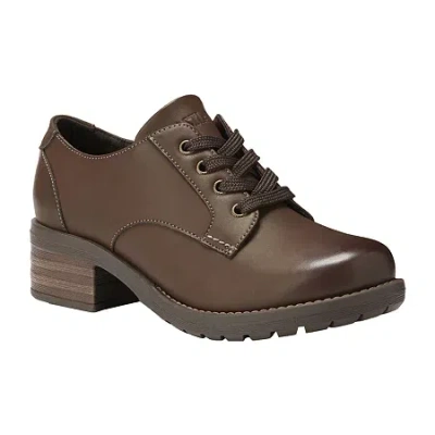 Eastland Trish Womens Round Closed Toe Oxford Shoes In Brown