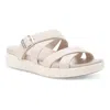 Eastland Women's Machias Buckle Slide In Ivory In Neutral