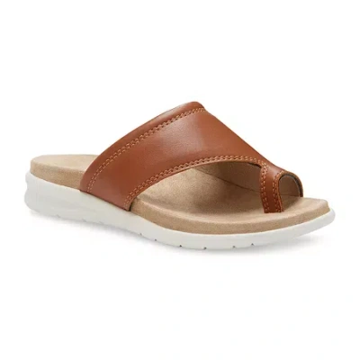 Eastland Womens Dallas Flat Sandals In Brown