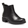 Eastland Womens Double Up Stacked Heel Chelsea Boots In Black