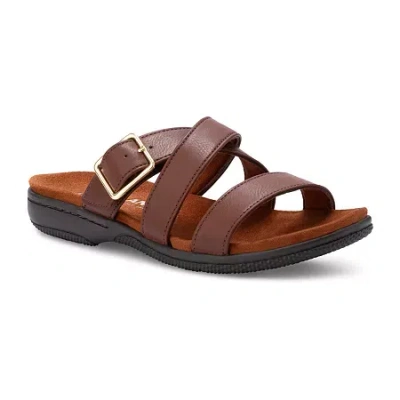 Eastland Womens Sanibel Flat Sandals In Brown