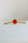 EASTON ELLE WOMEN'S BEAM STRETCH BRACELET IN RED/CORAL