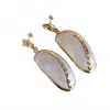Easton Elle Women's Tides Shell Earrings In Gold In Gold