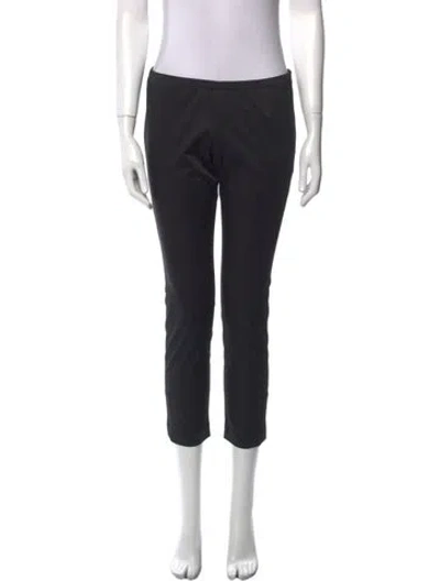 Pre-owned Easton Pearson Straight Leg Pants In Black