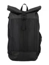 Eastpak Tecum Roll Fold-over Backpack In Black