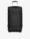 Eastpak Black Transit'r Large Woven Suitcase 85cm In Black