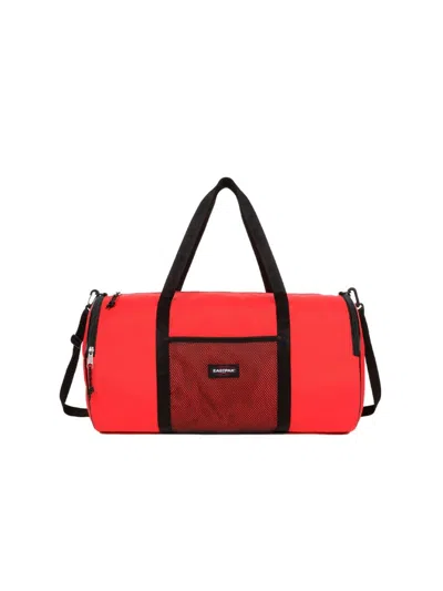 Eastpak Large Duffel Logo Patch Duffle Bag In Red