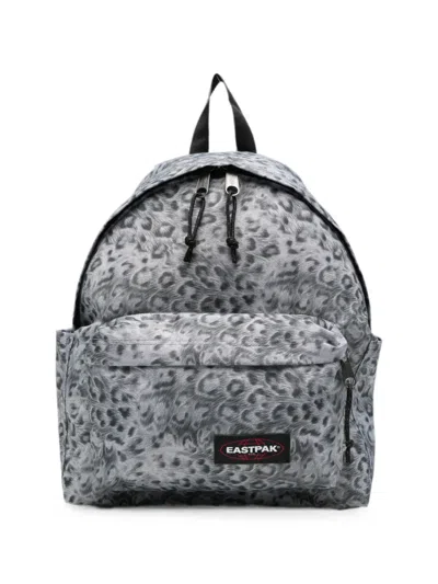 Eastpak Leopard-pattern Backpack In Gray