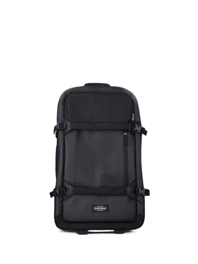 Eastpak Medium Transit'r Pro Logo-patch Travel Trolley In Black