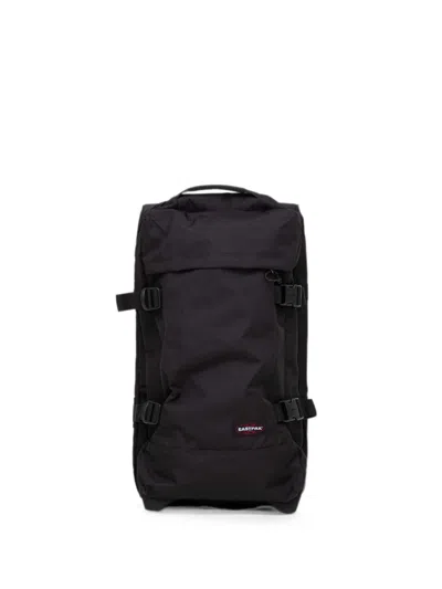Eastpak Medium Tranverz Logo-patch Suitcase In Black