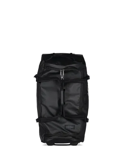 Eastpak Medium Trolley-handle Buckled-strap Luggage In Black