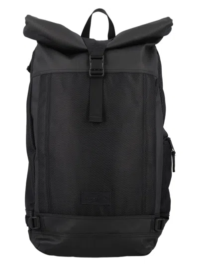 Eastpak Tecum Roll Fold-over Backpack In Black