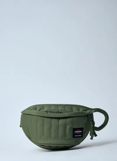Eastpak Quilted Belt Bag In Khaki