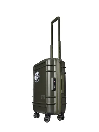 Eastpak Resist'r Zip Cabinelogo-patch Four-wheel Suitcase In Green