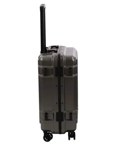 Eastpak Small Logo-plaque Suitcase In Gray