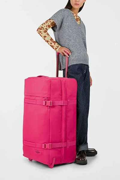 Eastpak Transit'r Large Monotone Luggage In Pink At Urban Outfitters