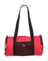 Eastpak X Telfar Medium Duffle Logo Patch Shoulder Bag In Red