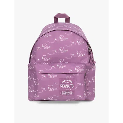 Eastpak Womens Peanuts Pink Eastpack X Peanuts Padded Pak'r Graphic-print Woven Backpack In Peanuts Pink
