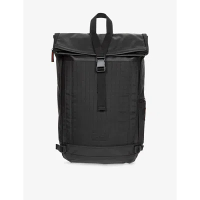 Eastpak Womens Cnnct Rip Black Tecum Roll Logo-patch Woven Backpack
