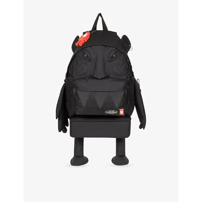 Eastpak Womens  X Walter Van Beirendonck Woven Backpack Black Nylon