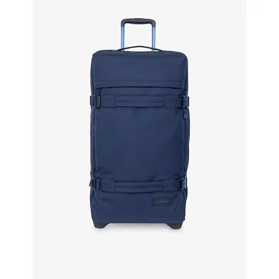 Eastpak Womens Monotone Navy Transit'r Medium Woven Suitcase In Blue