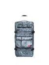 Eastpak X Diesel Large Transit'r L Denim-effect Luggage In Blue