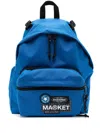 Eastpak X Market Basketballpack Logo-appliqué Backpack In Blue